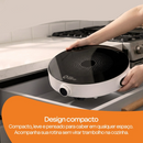 Fogão Cooktop 1 Boca Indução Portátil 2000W Bivolt Sou Energy - Fogão Elétrico Mesa Digital e Timer