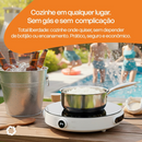 Fogão Cooktop 1 Boca Indução Portátil 2000W Bivolt Sou Energy - Fogão Elétrico Mesa Digital e Timer