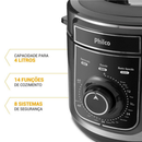 Panela de Pressão Elétrica Philco 4L 14 funções PPPE04A