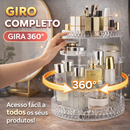 Organizador de maquiagem Giratório 360º Acrílico Suporte de Cosméticos